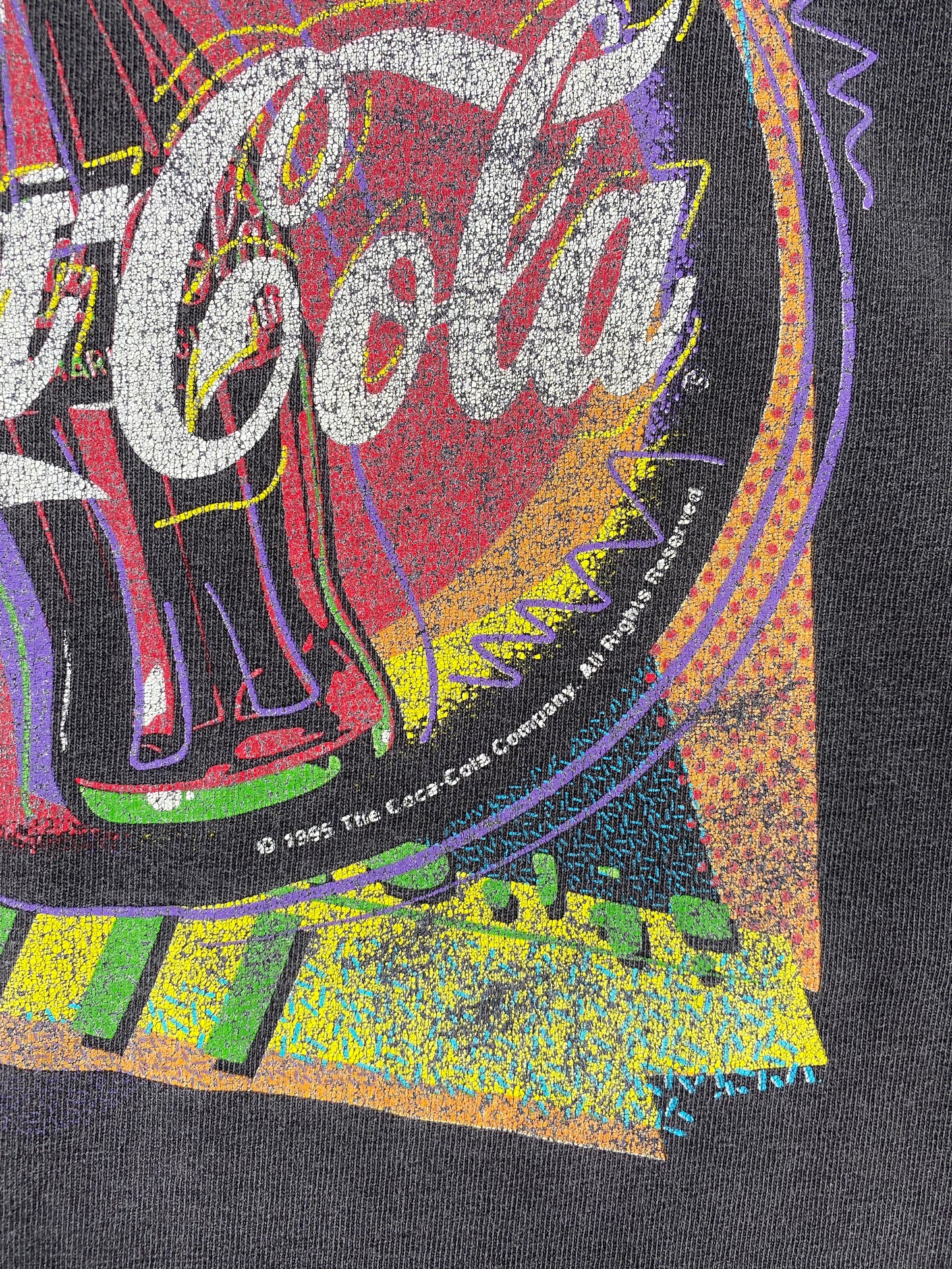 1995 COCA COLA Made in USA Size L Vintage T-Shirts / A2790