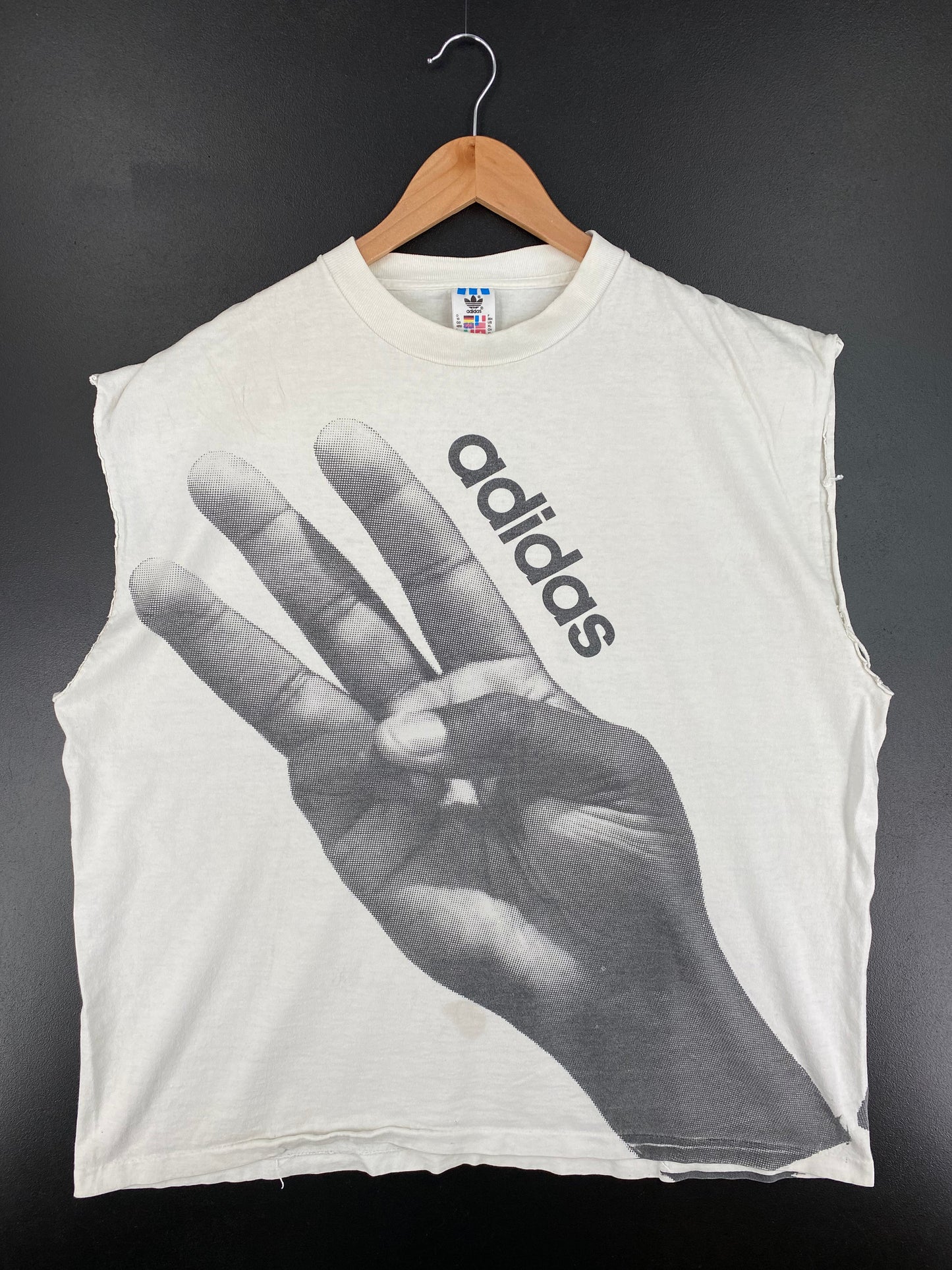 .90's ADIDAS Made in USA Size XL Vintage Tank Top / E2606T