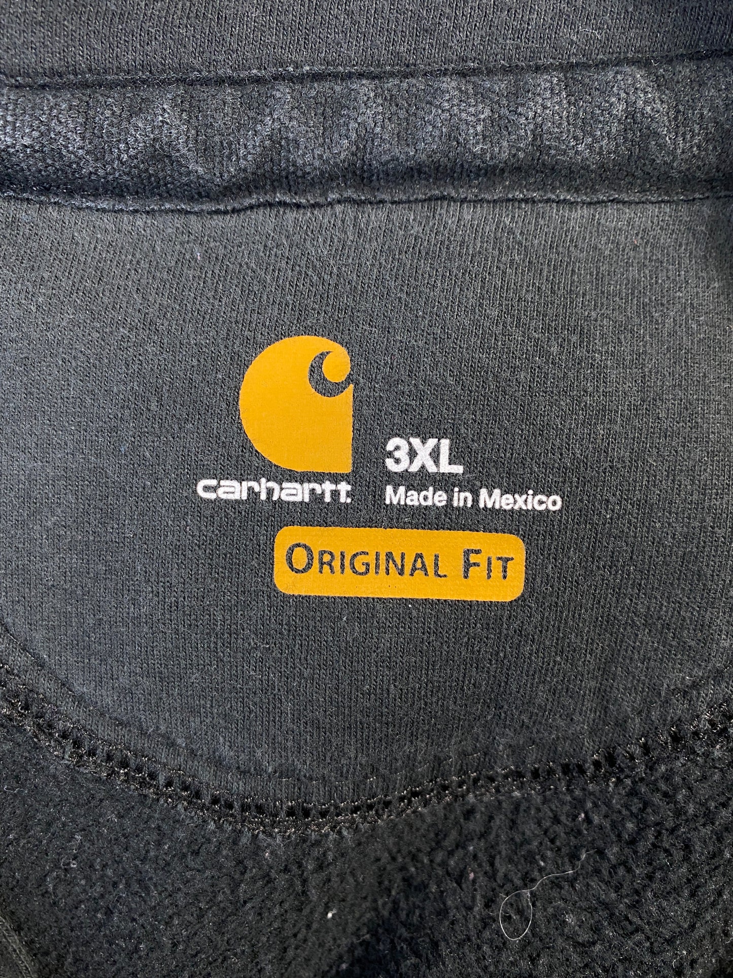 Vintage CARHARTT Size XXXL Half Zip Hoodie Sweat-Shirt / E294