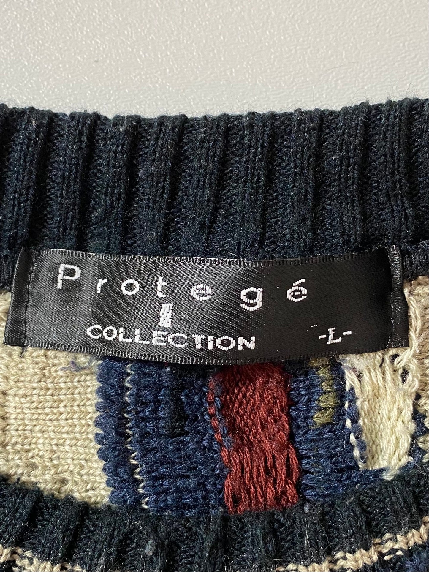 Vintage 3D COOGI STYLE Made in USA Size L Knit Sweater / A8940