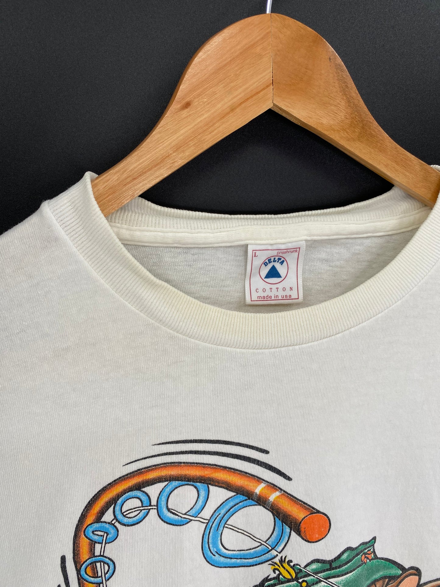 1995 LOONEY TUNES TAZ Made in USA Size L Vintage T-Shirt / 9443