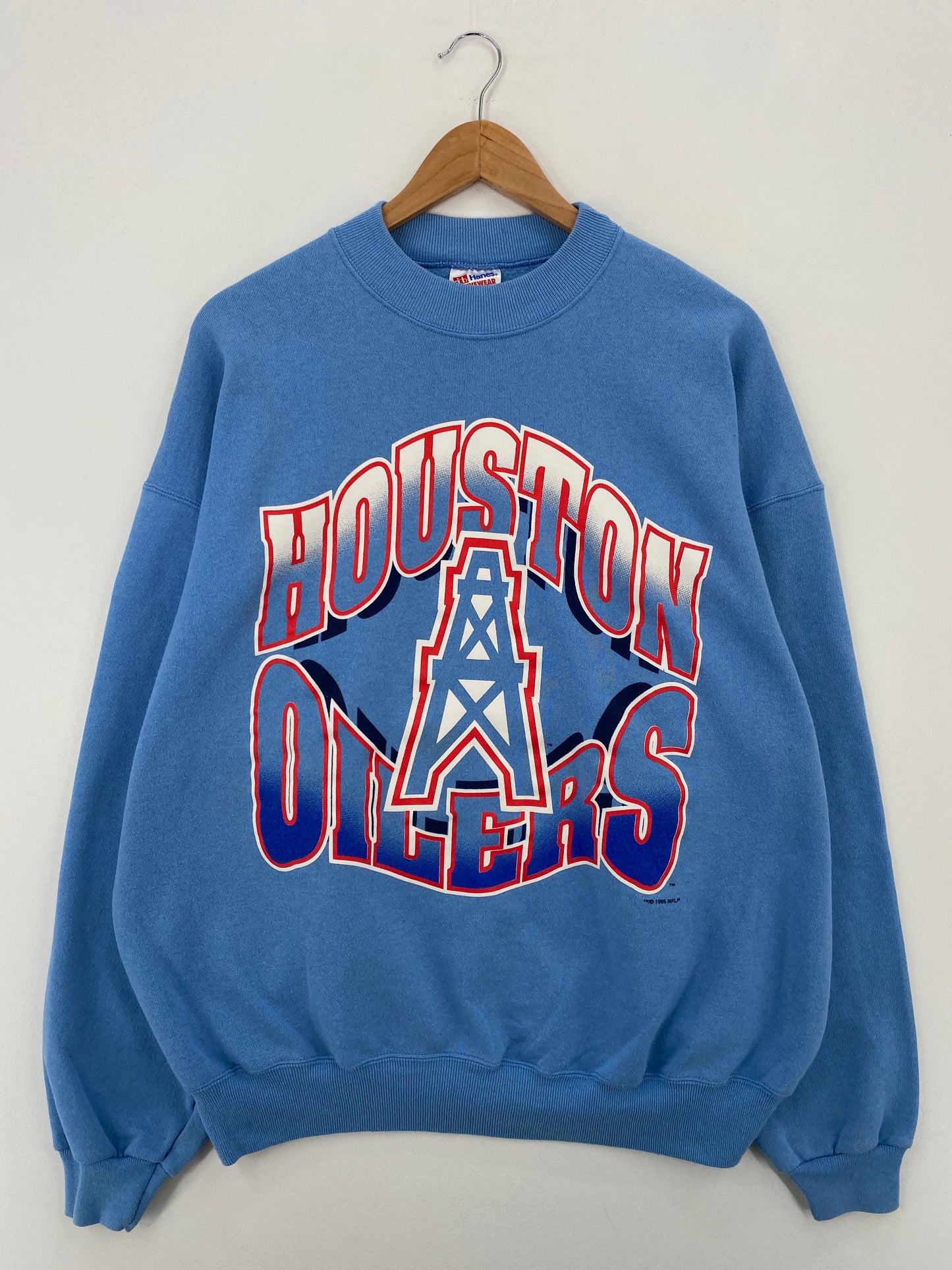 1995 HOUSTON OILERS Made in USA Size XXL Vintage NFL Sweat-Shirt / A7164