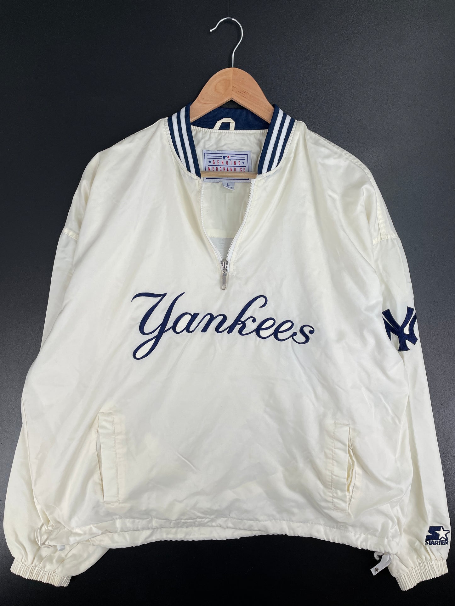 90’s STARTER x NEW YORK YANKEES Size L Vintage MLB Nylon Jacket / E1835N