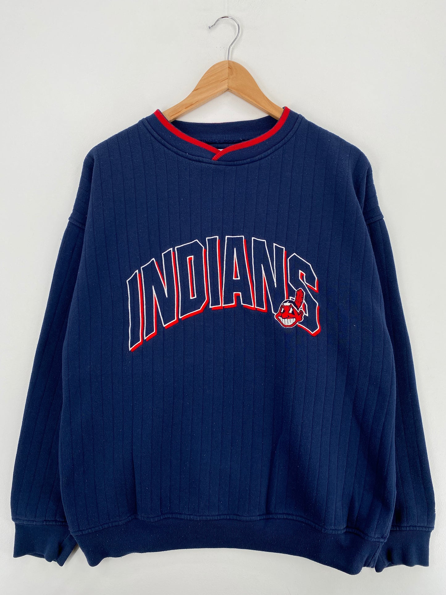 90’s STARTER x CLEVELAND INDIANS Size XL Vintage MLB Sweat-Shirt / A5399