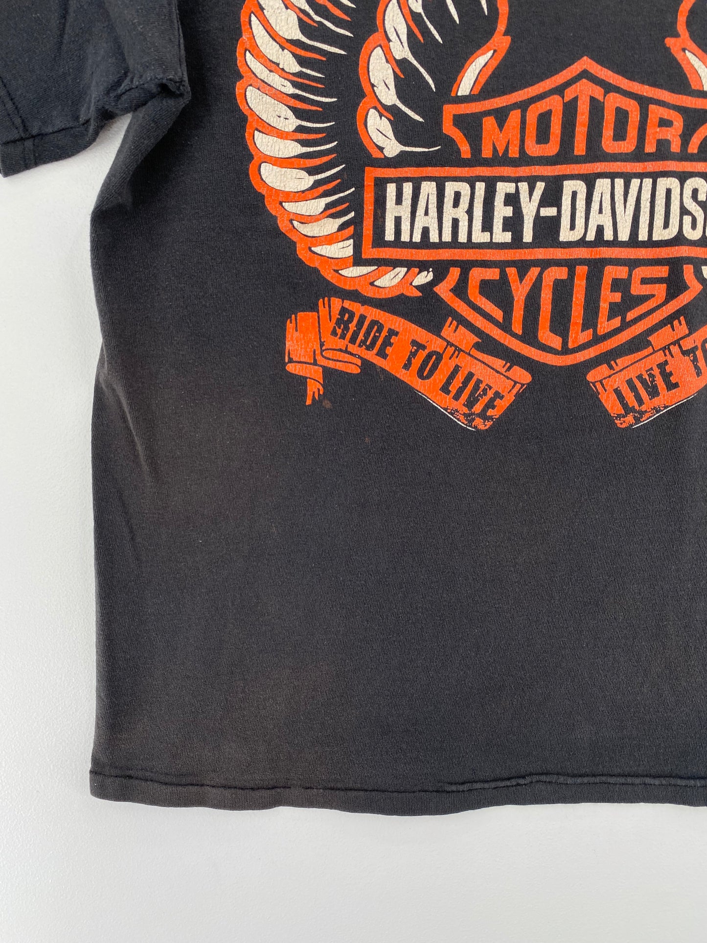Vintage HARLEY DAVIDSON Size Approx.L T-Shirts / A3210
