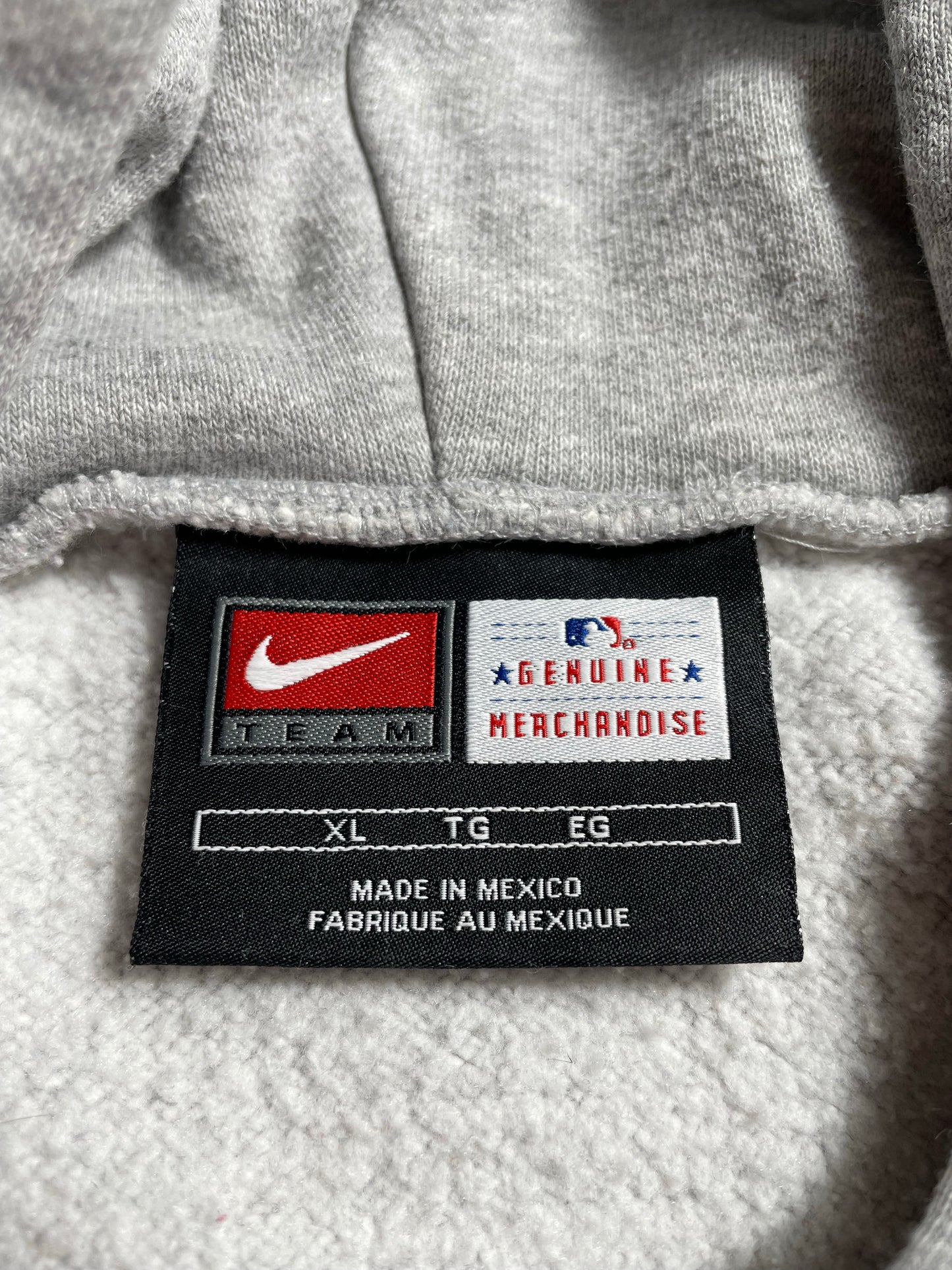 00' NIKE ATLANTA BRAVES Size XL Vintage MLB Hoodie Sweat-shirt / K9147