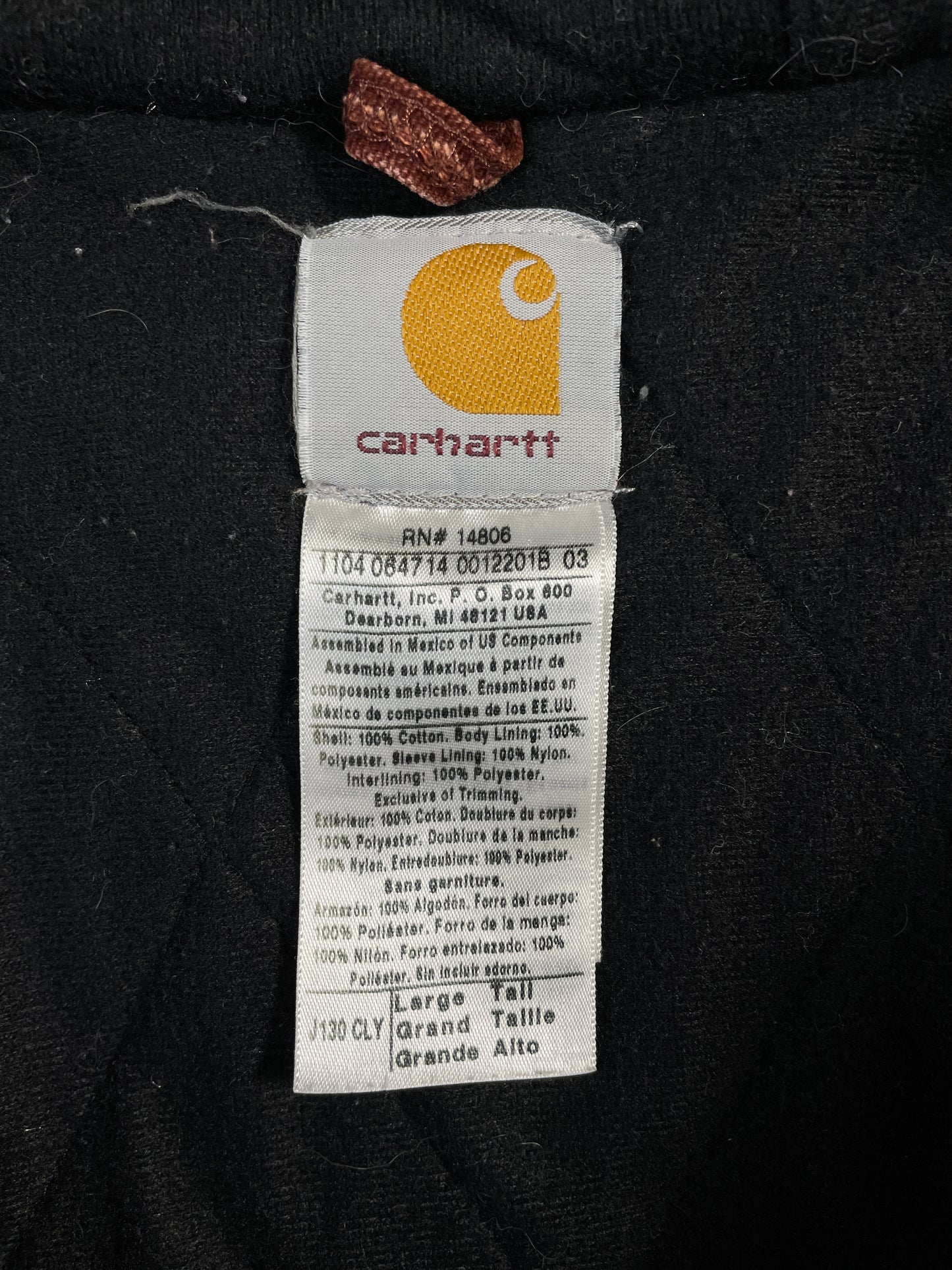 Vintage CARHARTT Size L Hoodie Duck Jacket / A8004