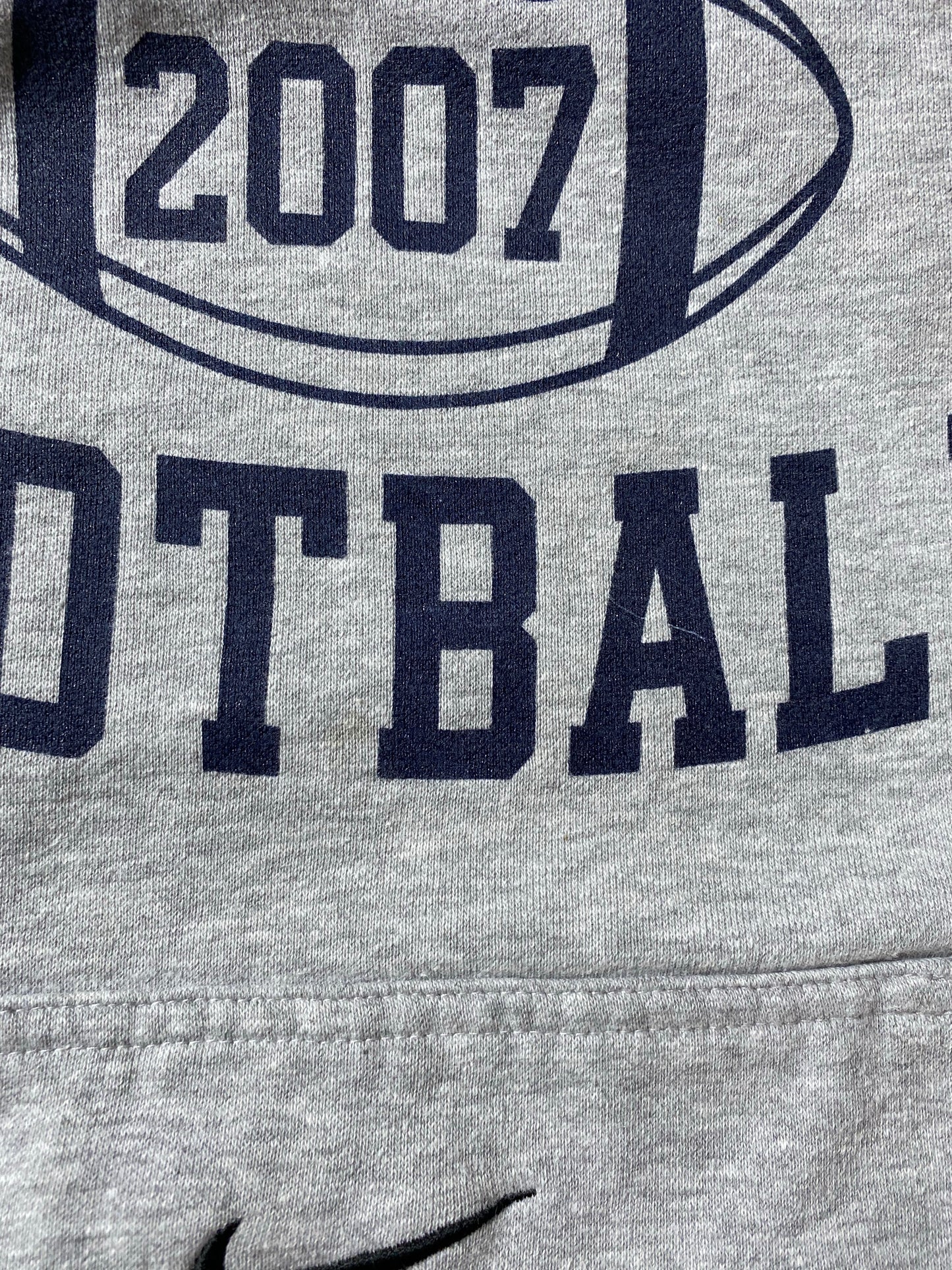 00' NIKE BURROUGHS Size L Vintage College Hoodie Sweat-shirt / K9620