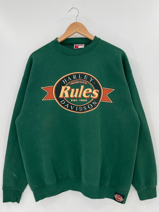 1992 HARLEY DAVIDSON Made in USA Size XL Vintage Sweat-Shirt / K6313