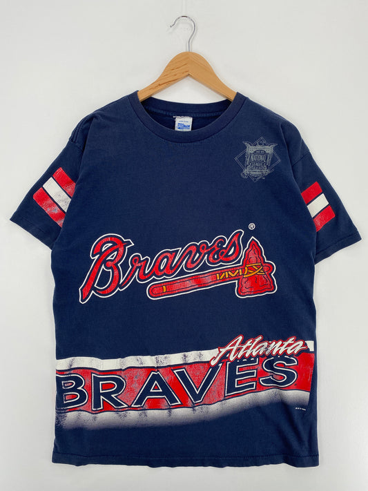 1994 ATLANTA BRAVES Made in USA Size L Vintage MLB T-Shirt / A4002
