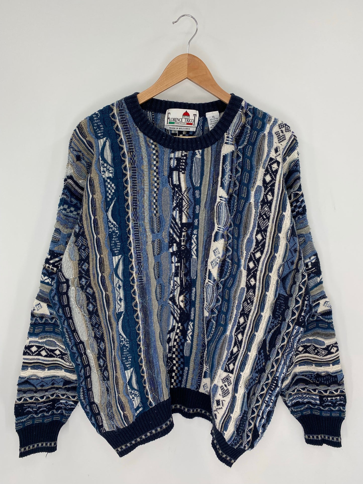 Vintage 3D COOGI- Style Size XL Knit Sweater / K8445
