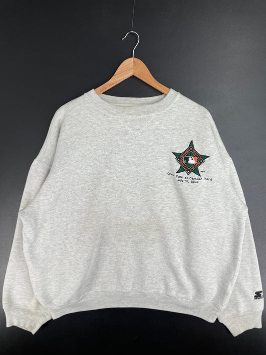 1993 STARTER x BALTIMORE ORIOLES Size L Vintage MLB Sweat-Shirt / E1090
