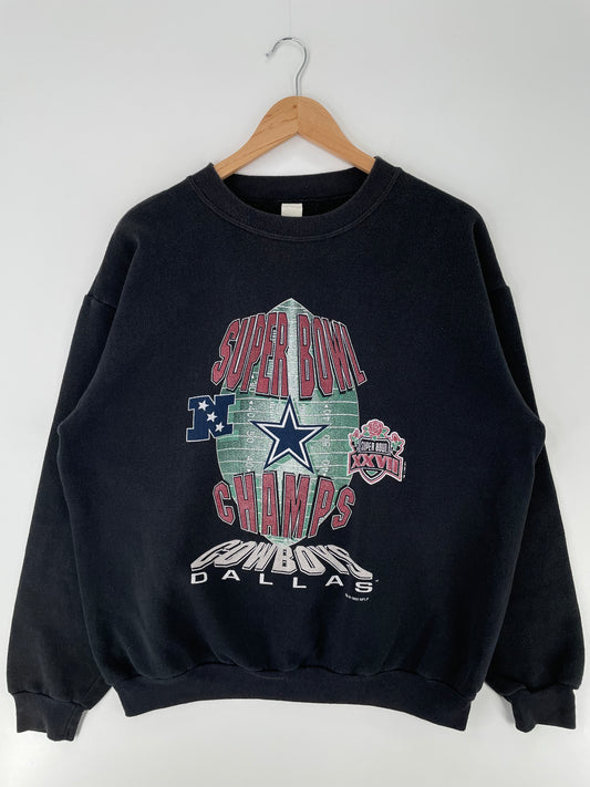 1993 SUPER BOWL DALLAS COWBOYS Size XL Vintage NFL Sweat-shirt / A1552