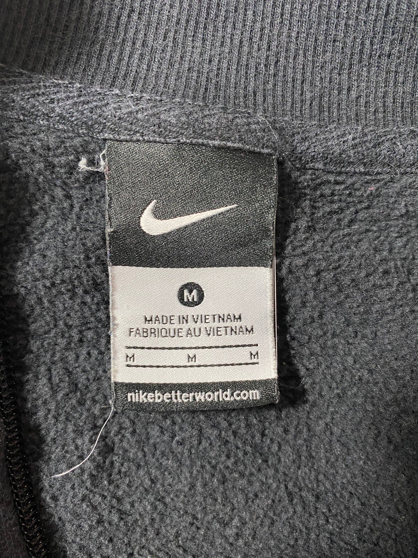 .00' NIKE FOOTBALL Size M Vintage College Half Zip Sweat-Shirts/ E802