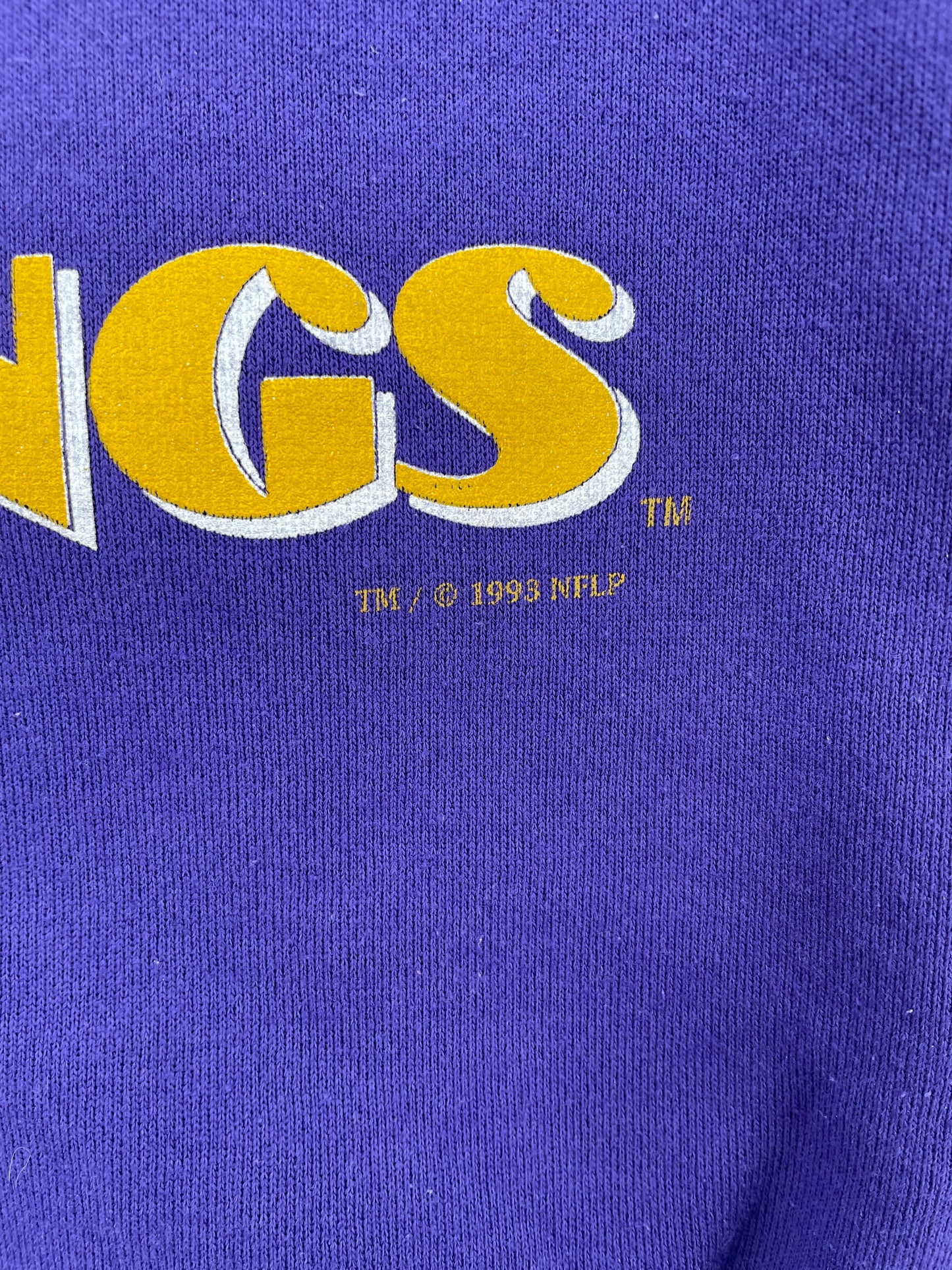 1993 MINNESOTA VIKINGS Made in USA Size M Vintage NFL Sweat-Shirt / A7817