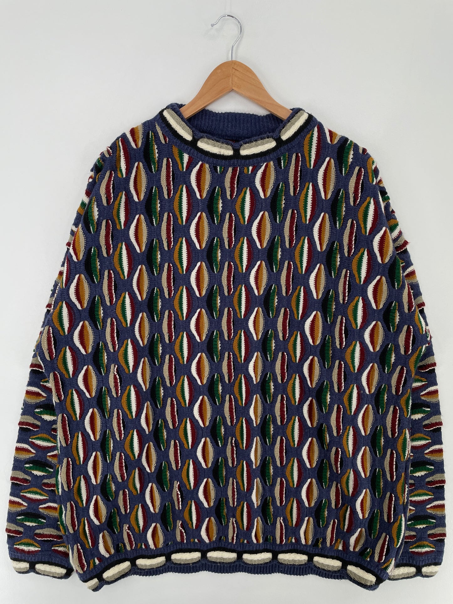 Vintage 3D COOGI- Style Size XXL Knit Sweater / A9701