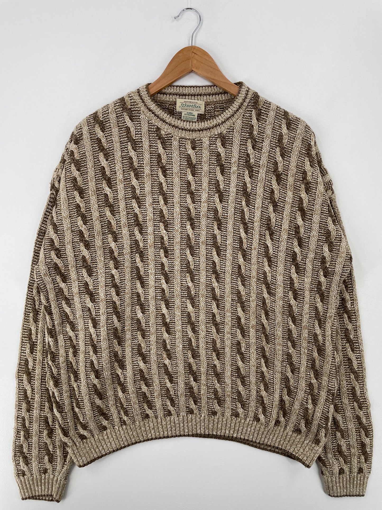 Vintage 3D COOGI- Style Made in USA Size XL Knit Sweater / A8943