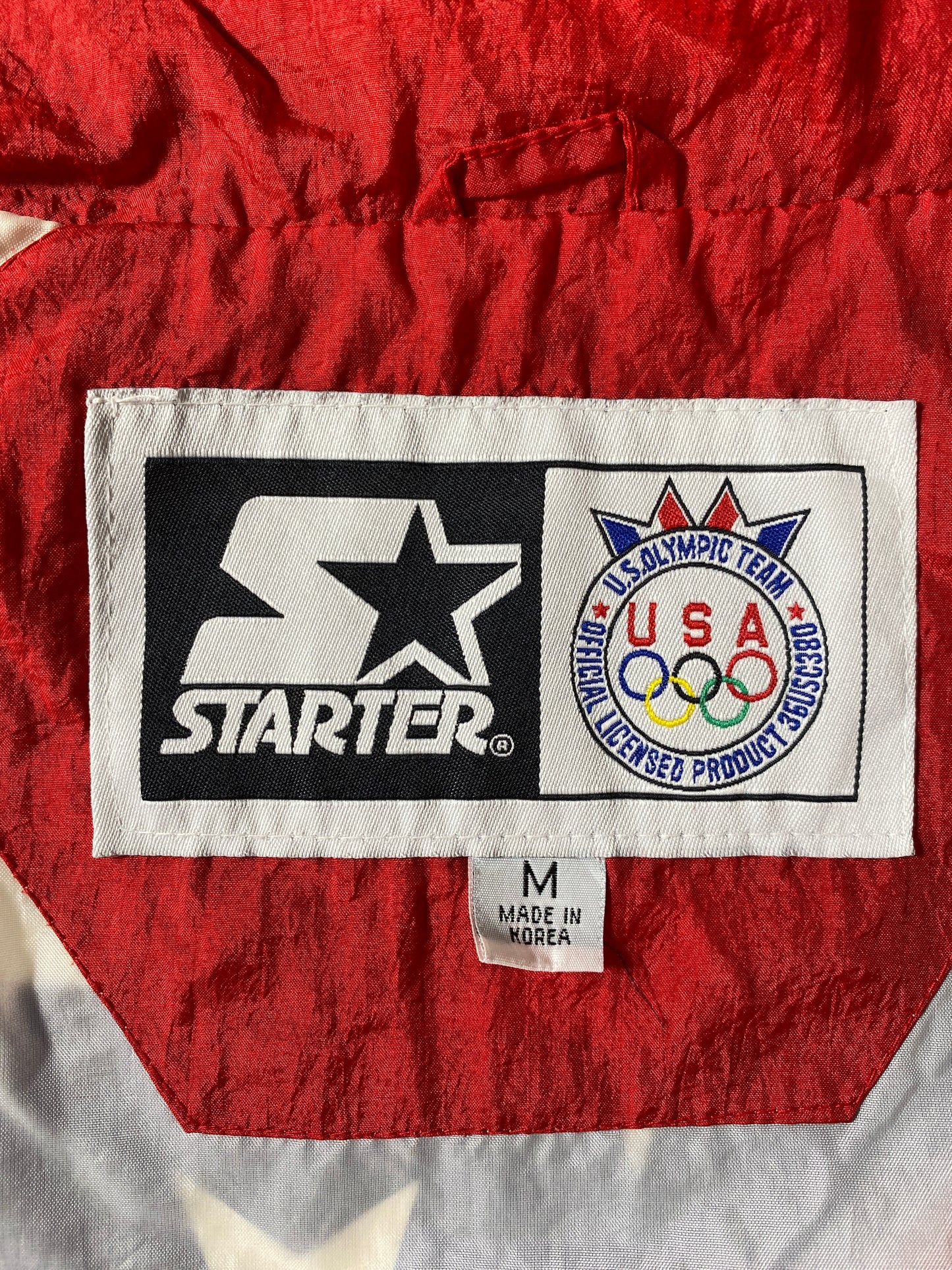 90’s STARTER x U.S. OLYMPIC TEAM Size M Nylon Zip-Up Jacket / E5937J