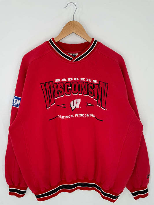 90’s WISCONSIN BADGERS Size XL College Sweat-Shirts/ K9096
