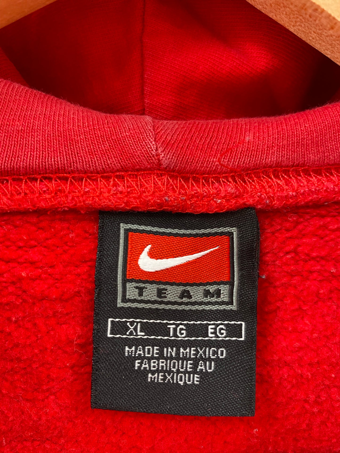 00' NIKE UNIVERSITY OF WISCONSIN Size XXL Vintage Hoodie Sweat-Shirt / K6114