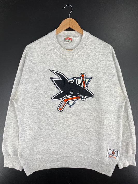 90’s SAN JOSE SHARKS Made in USA Size L Vintage NHL Sweat-Shirt / A6432