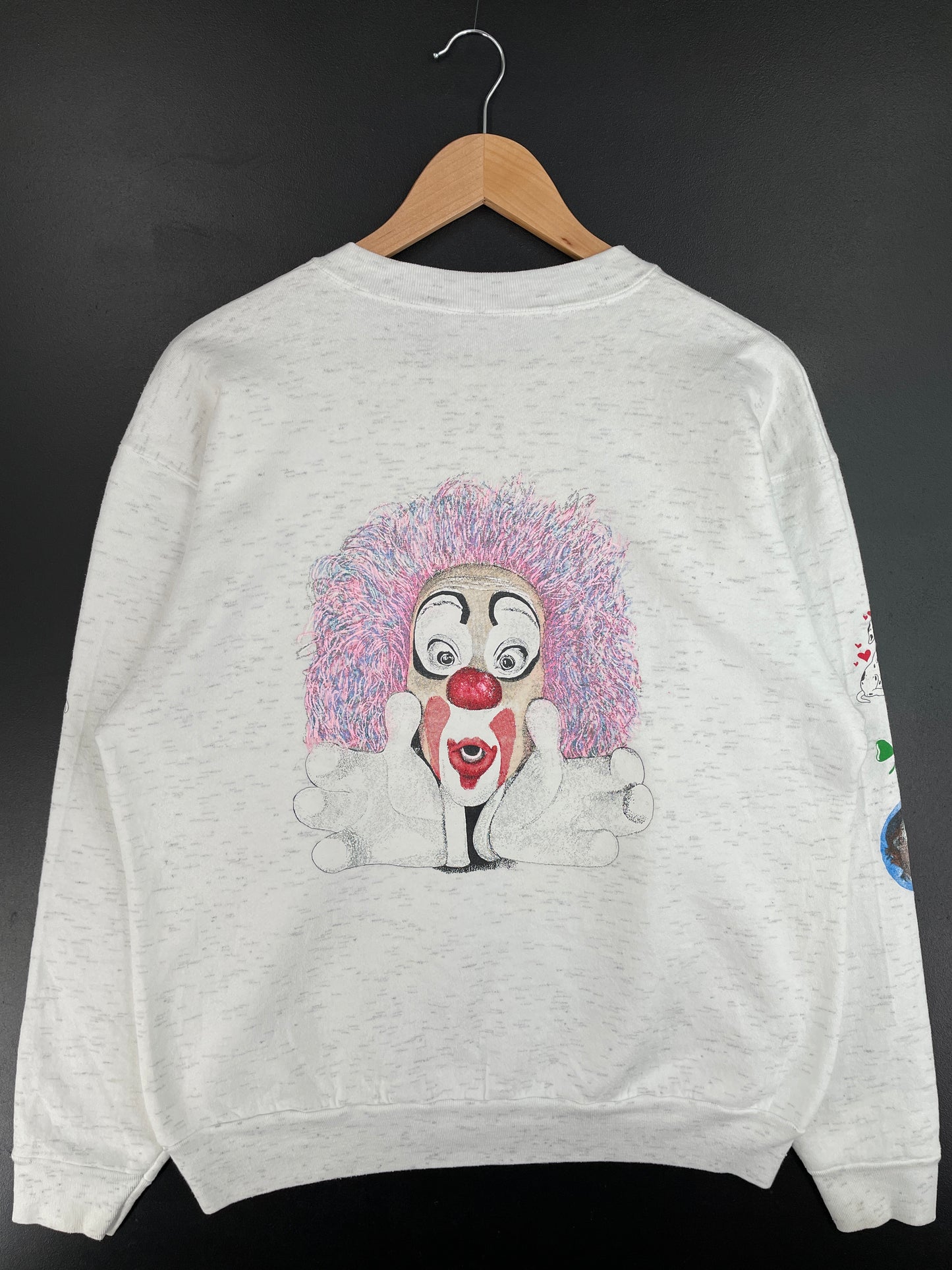 90's CLOWN Made in USA Size XL Vintage Sweat-Shirt / E4421S