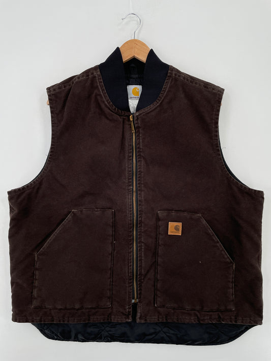Vintage CARHARTT Size XL Duck Vest / A8052