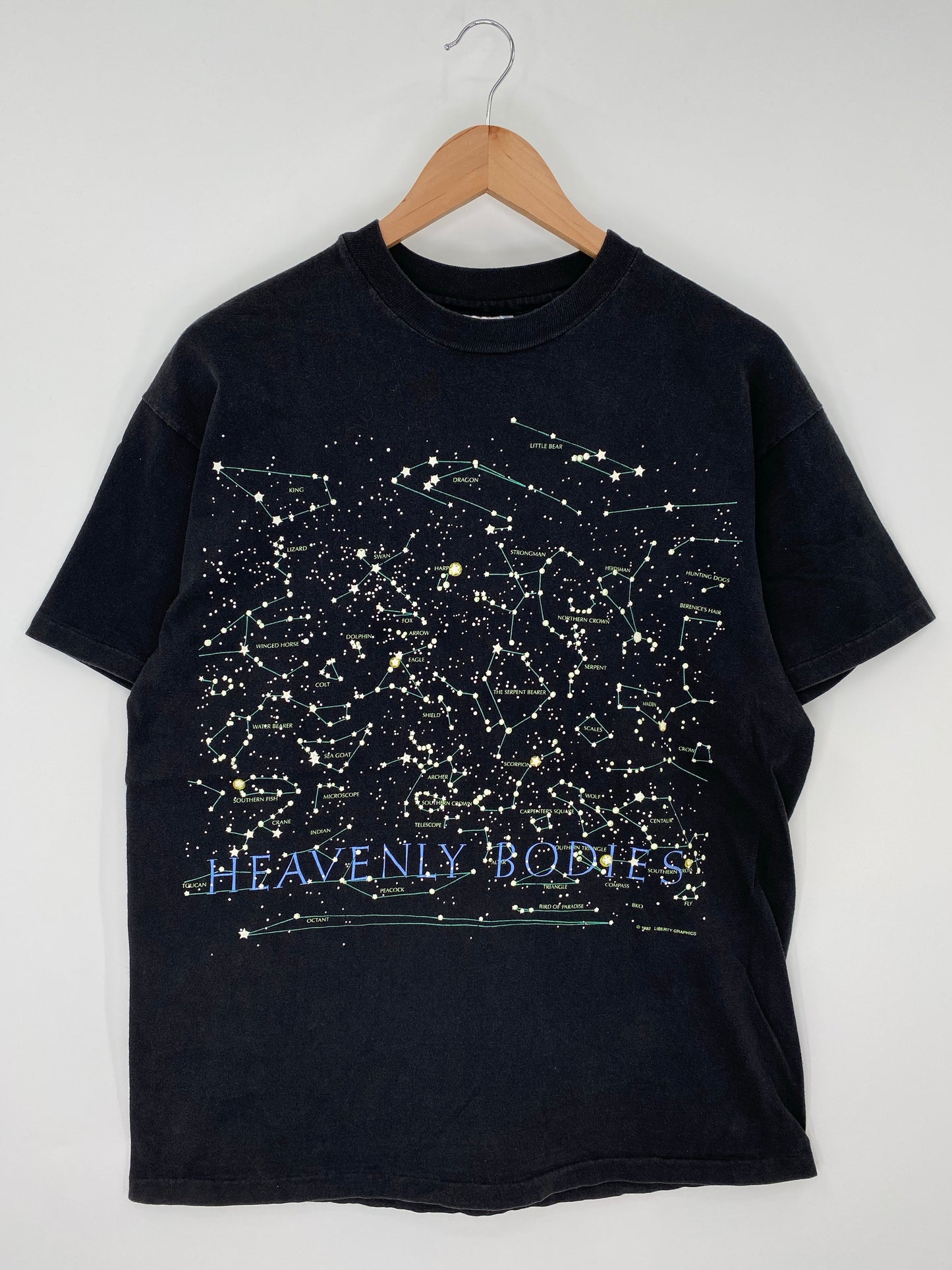 1992 HEAVENLY BODIES Made in USA Size L Vintage T-Shirt / K9604