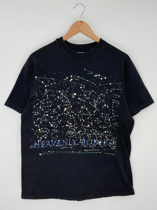 1992 HEAVENLY BODIES Made in USA Size L Vintage T-Shirt / K9604