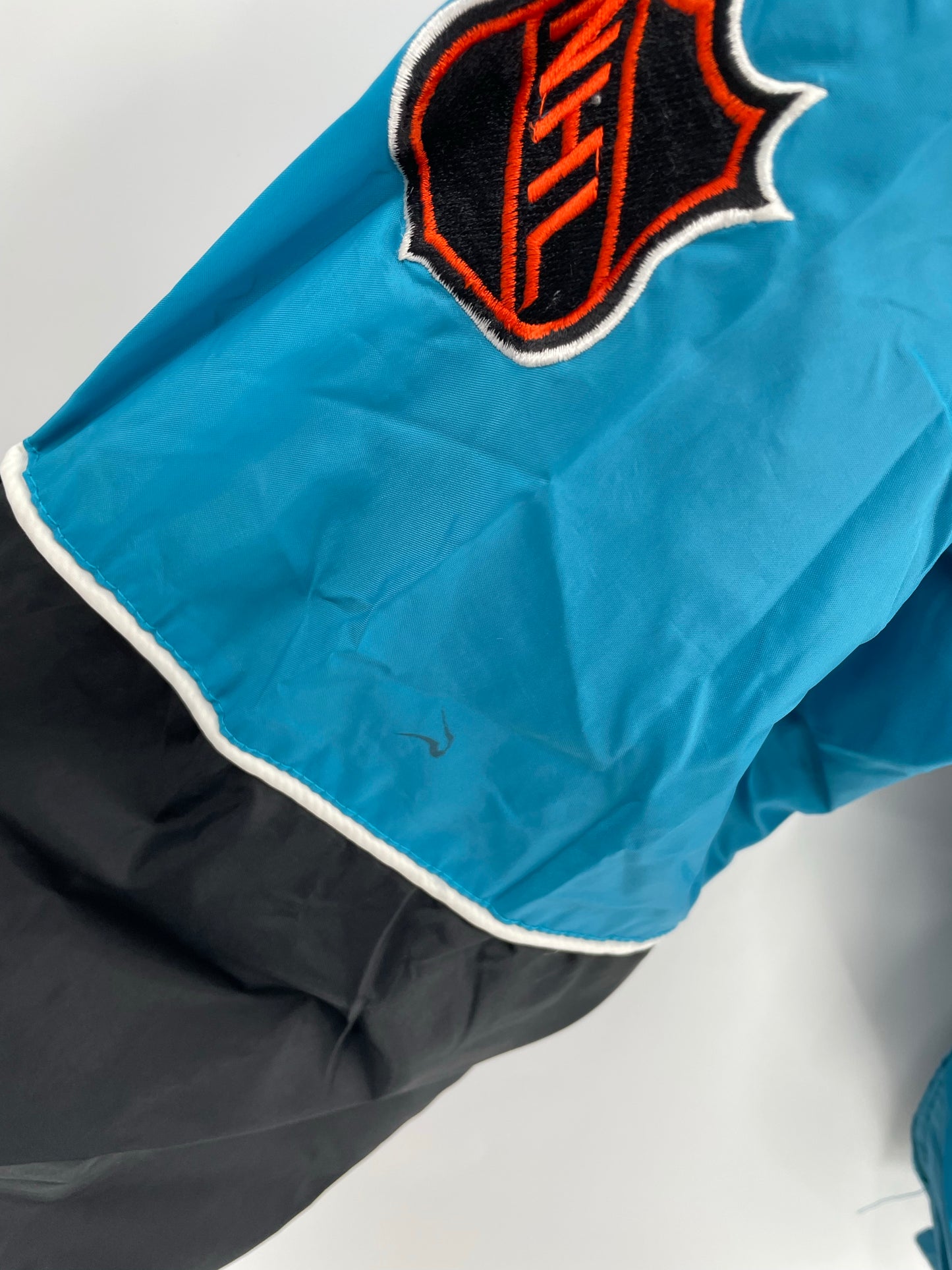 90's STARTER x SHARKS Size M Vintage NHL Nylon Jacket / K6276