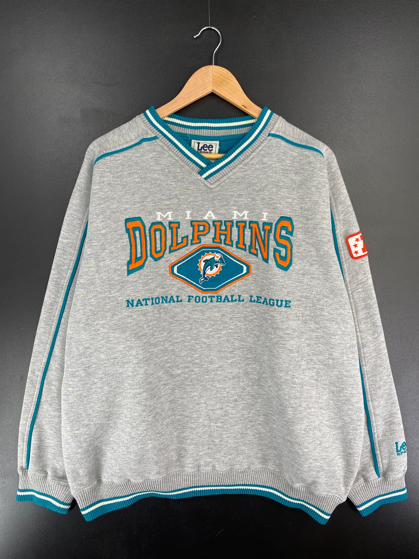 90’s MIAMI DOLPHINS Size XL Vintage NFL Sweat-shirt / E5524S