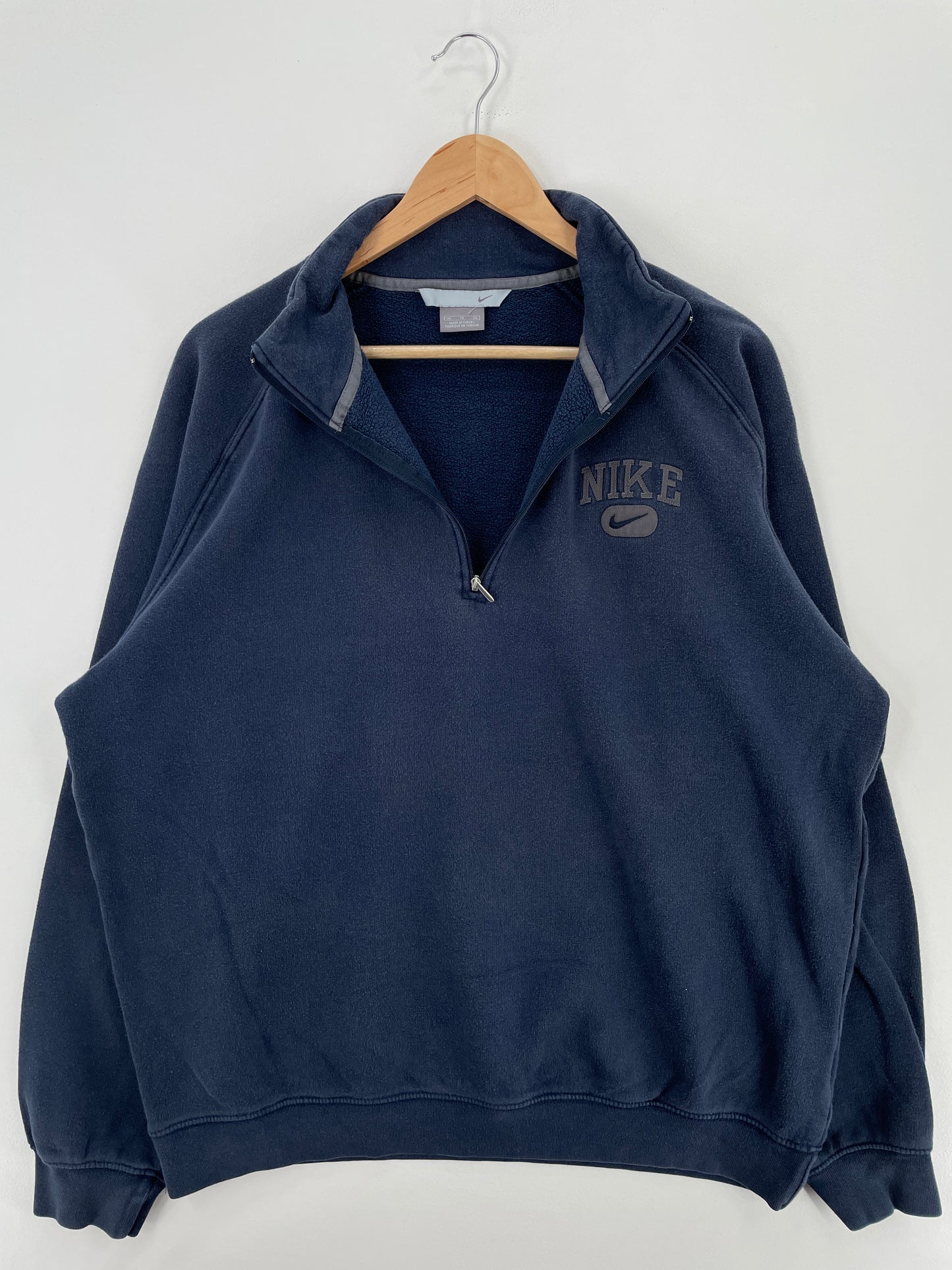 00' NIKE Size XL Vintage Half Zip-up Sweat-Shirt / A4459