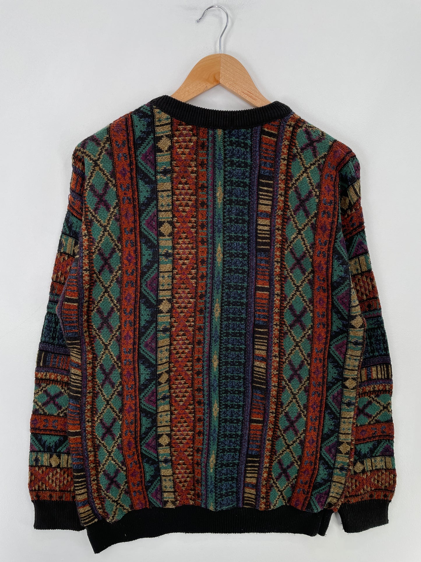 Vintage COOGI Style Made in USA Size M Cotton Knit Sweater / E3690K