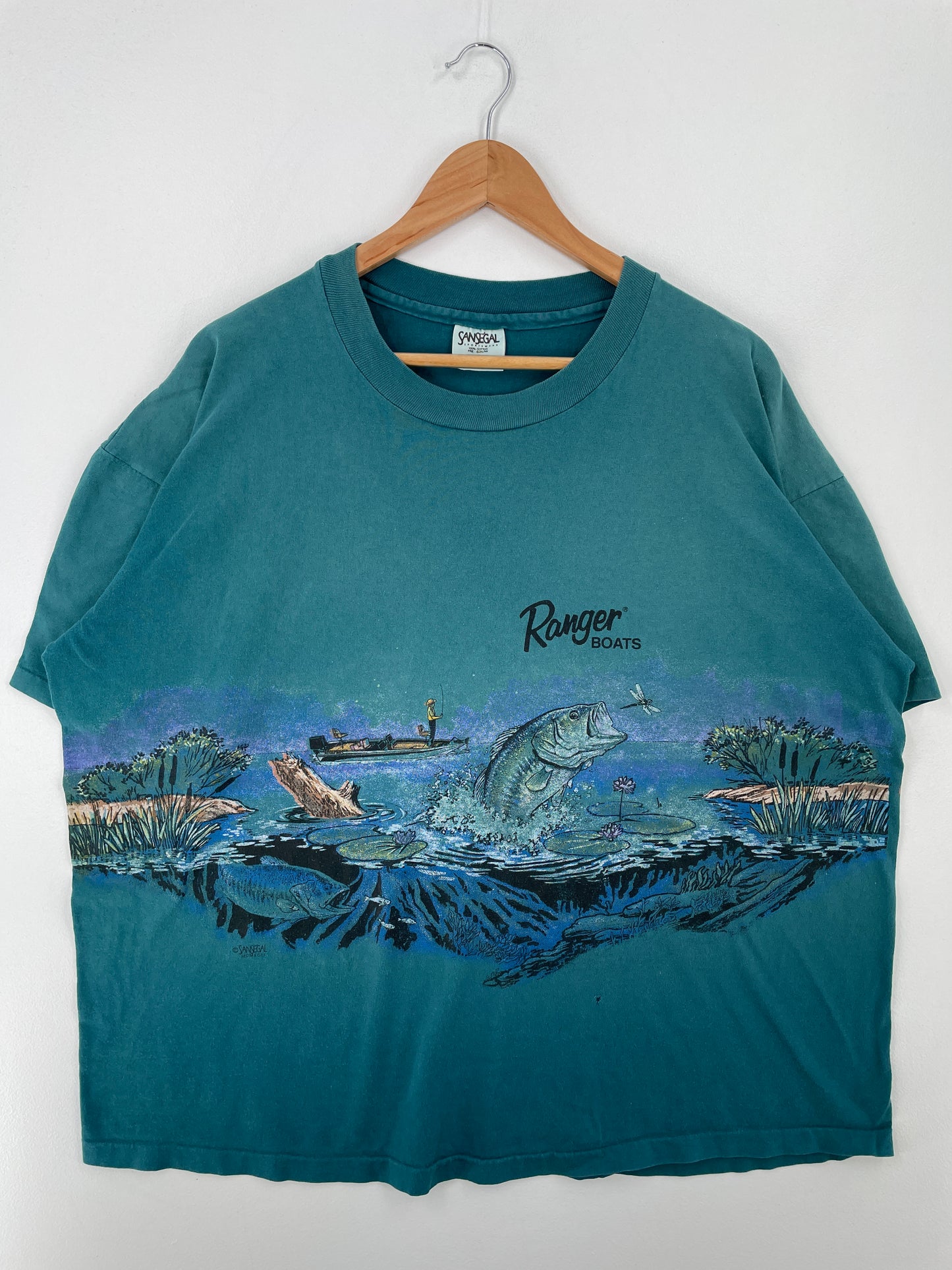 90’s RANGER BOATS FISH Made in USA Size XL T-Shirt / A8812