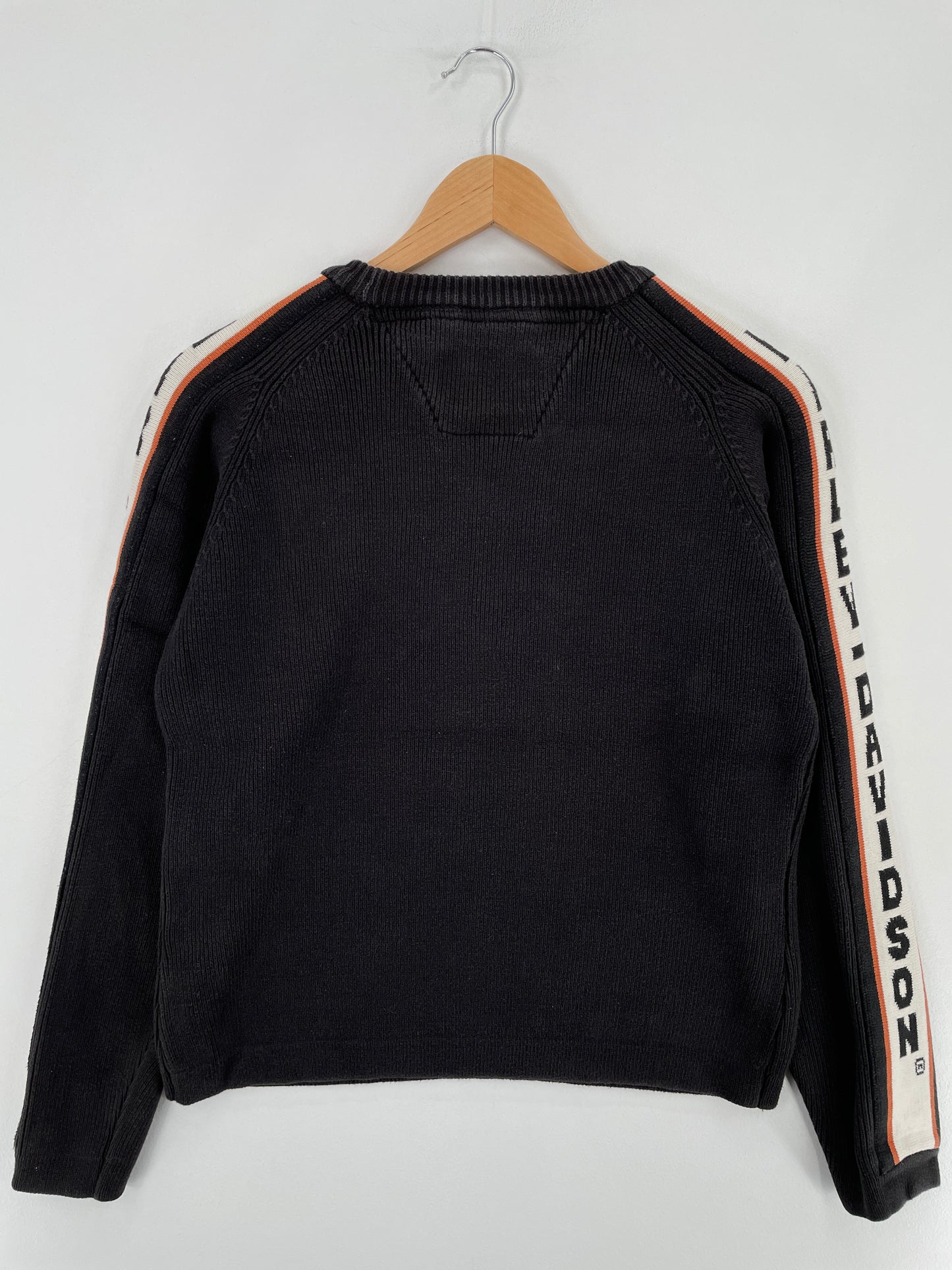 Vintage HARLEY DAVIDSON Size Ladies.L Vintage Cotton Knit Sweater / E3435K