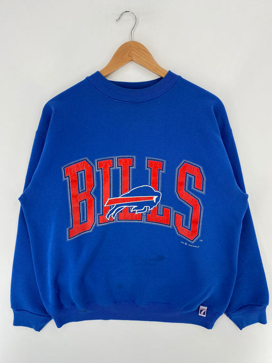 1992 BUFFALO BILLS Size L Vintage NFL Sweat-Shirt / E6209S