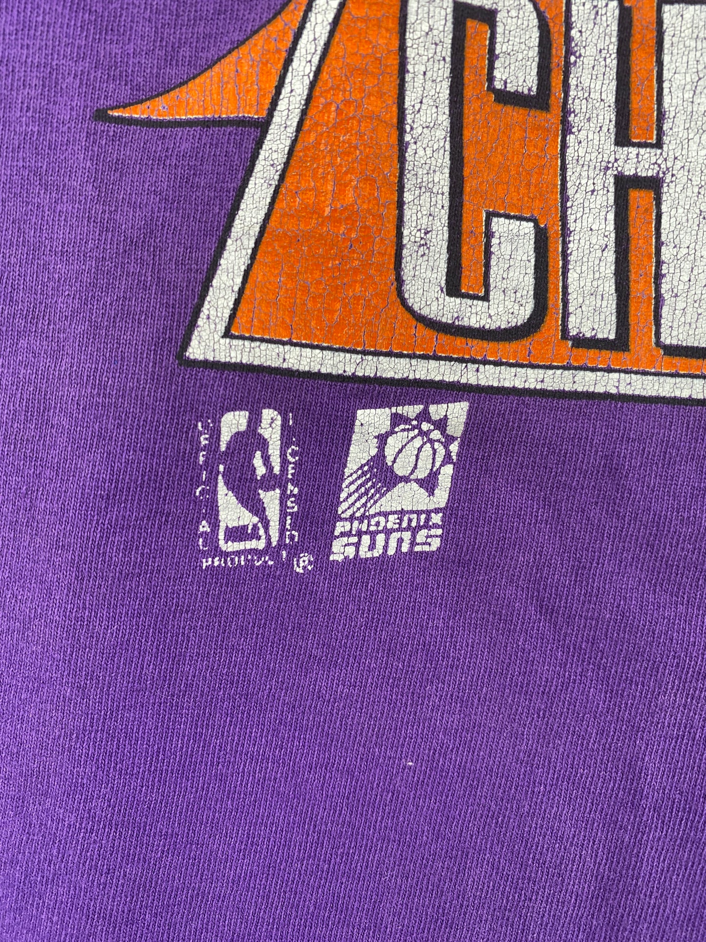 1993 PHOENIX SUNS Made in USA Size XL Vintage NBA T-Shirt / A9838