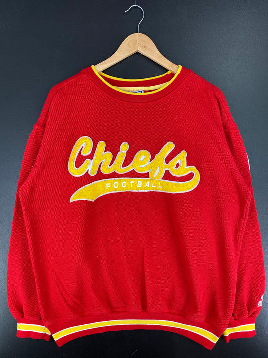 90’s STARTER x KANSAS CITY CHIEFS Size L Vintage NFL Sweat-Shirt / A4547