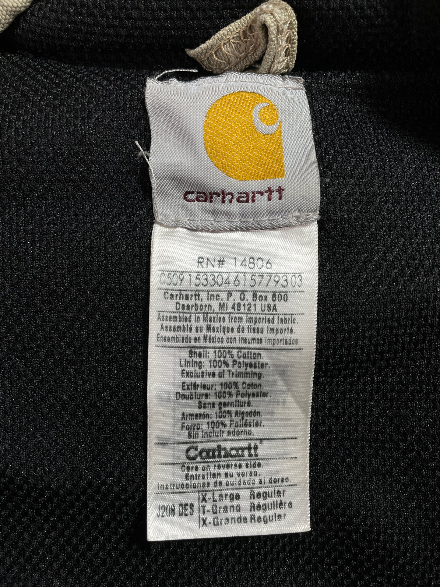 Vintage CARHARTT Size XL Duck Jacket / E2968J