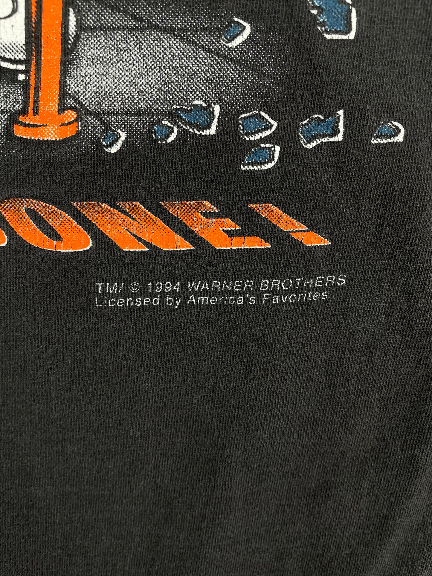 1992 LOONY TUNES TAZ x CHICAGO BEARS Made in USA Size XXXL Vintage NFL T-shirt / A4155