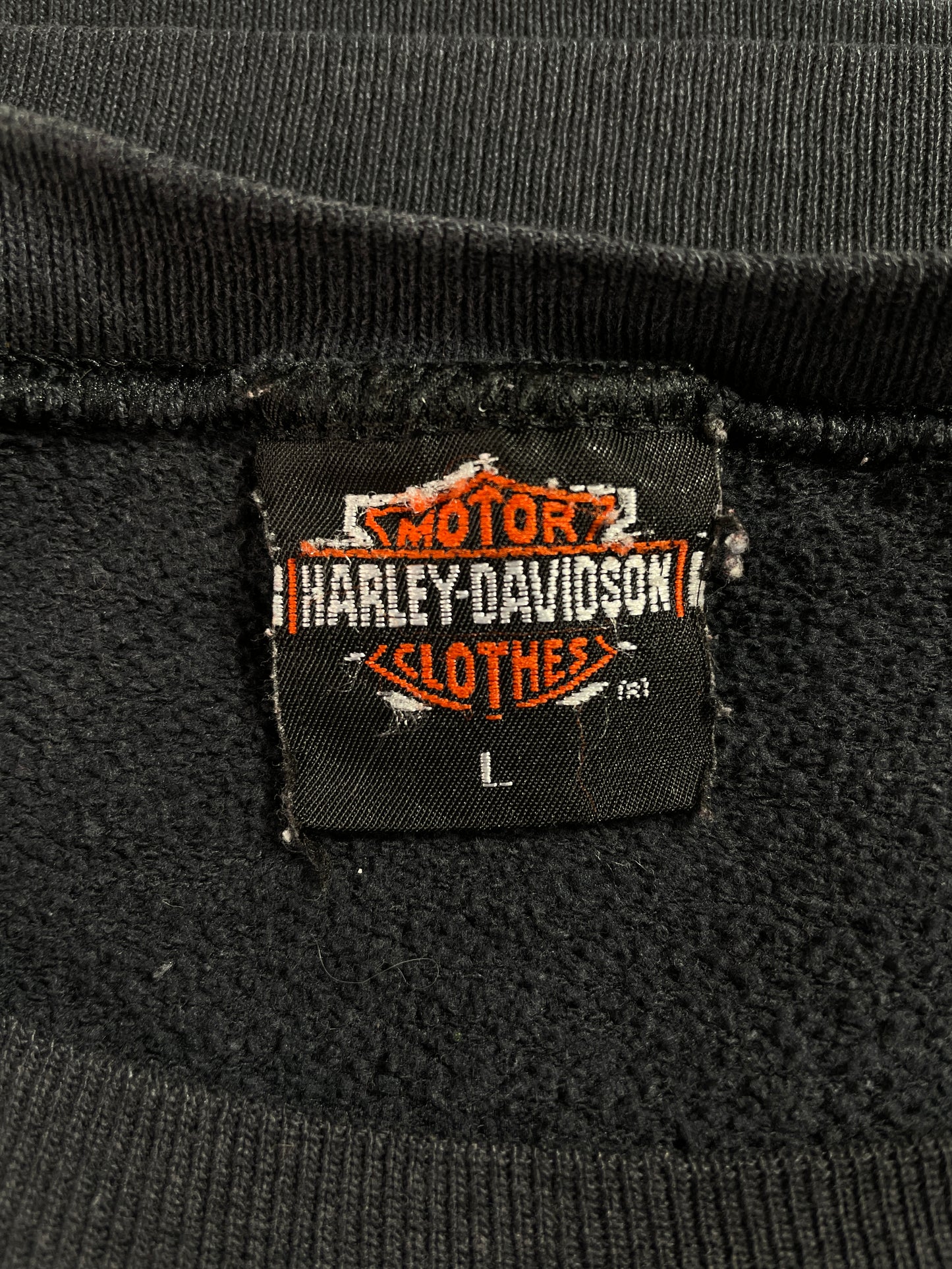 1991 HARLEY DAVIDSON Made in USA Size L Vintage Sweat-Shirt / E3186S