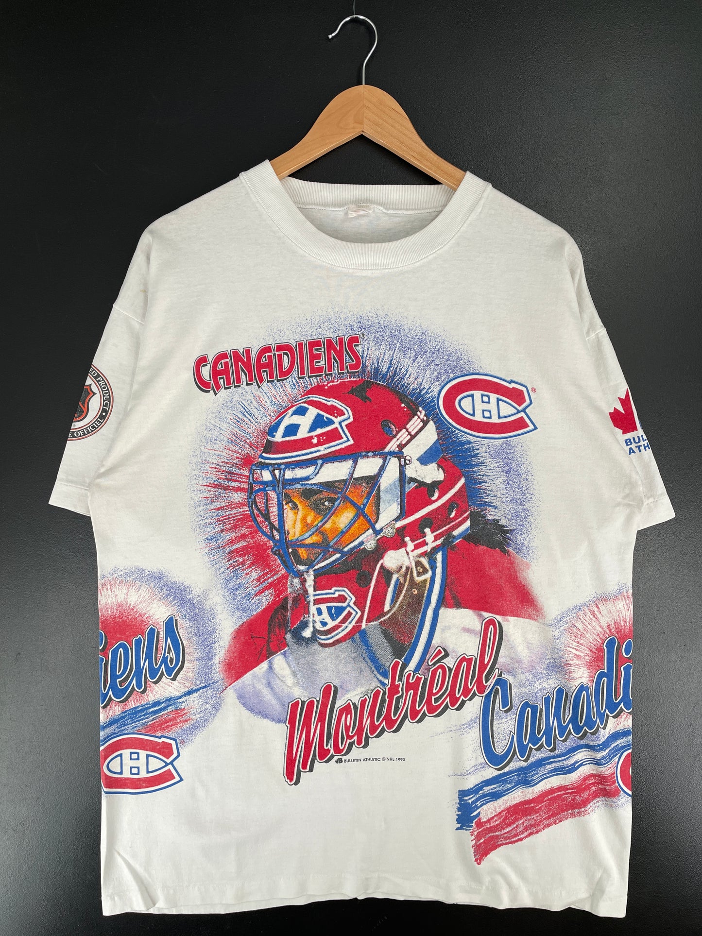 1993 MONTREAL CANADIANS Size Approx. XXL Vintage NHL T-shirt / E6624T