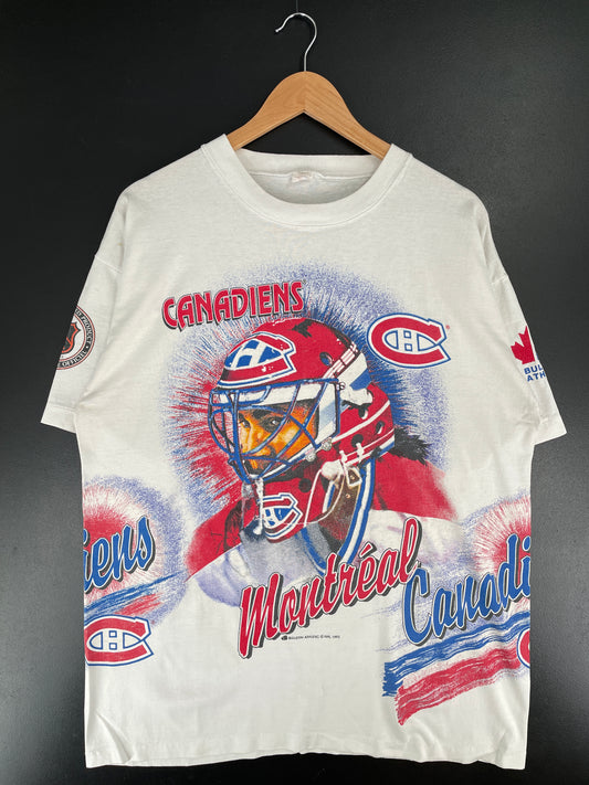 1993 MONTREAL CANADIANS Size Approx. XXL Vintage NHL T-shirt / E6624T