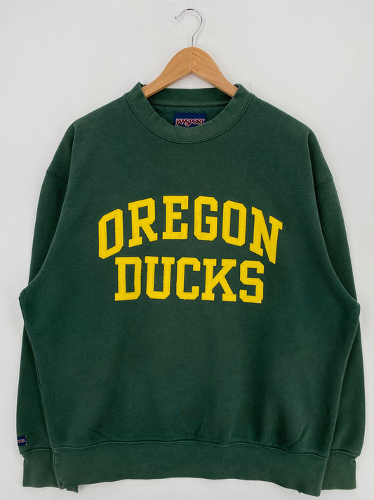 00' OREGON DUCKS Size L Vintage College Sweat-Shirt / A5089