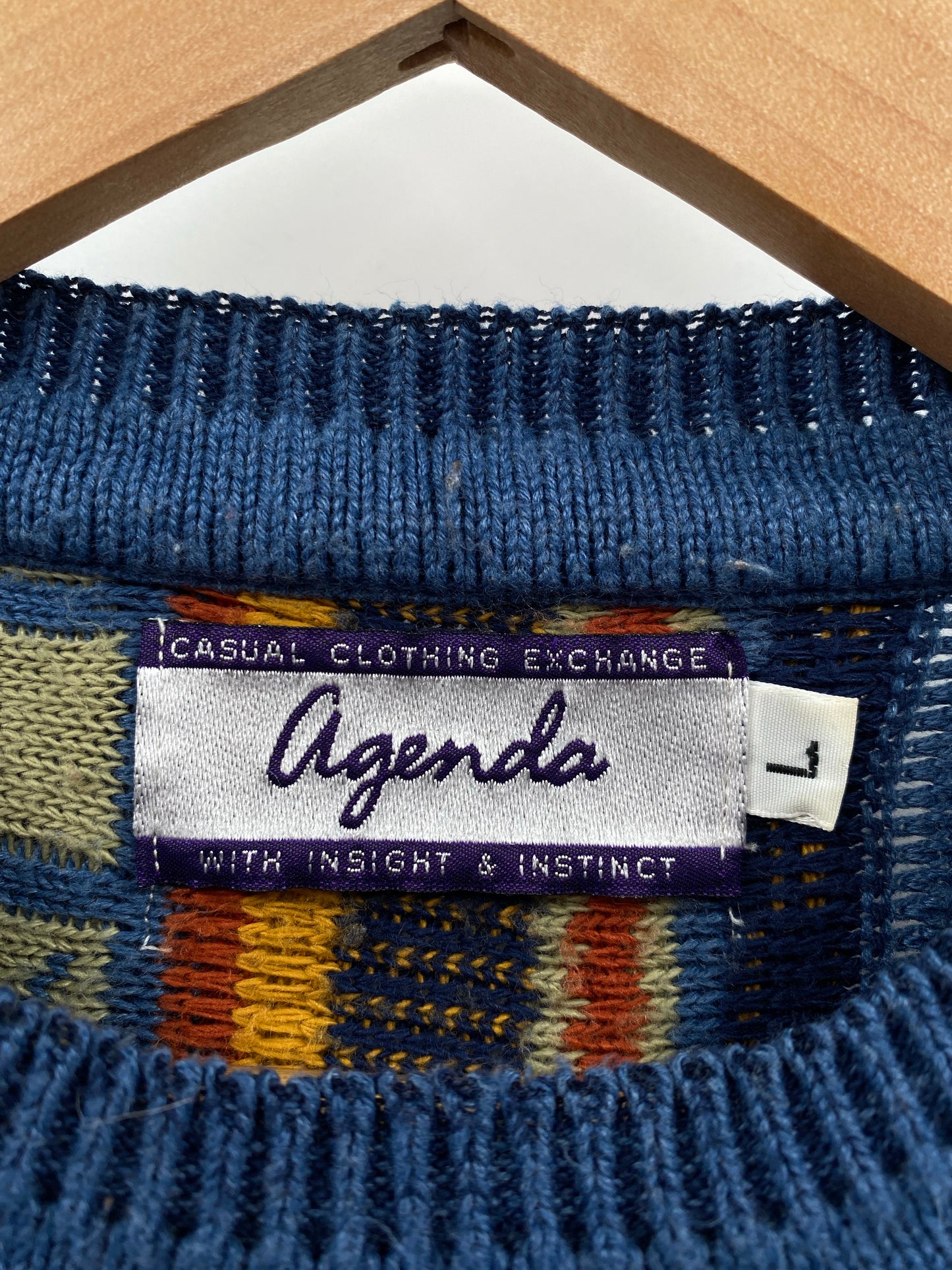 Vintage 3D COOGI- Style Size L Knit Sweater / K6990