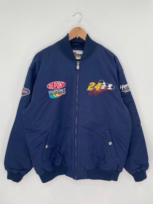 00' JEFF GORDON Size L Vintage Nylon Zip Up Jacket/ K8894