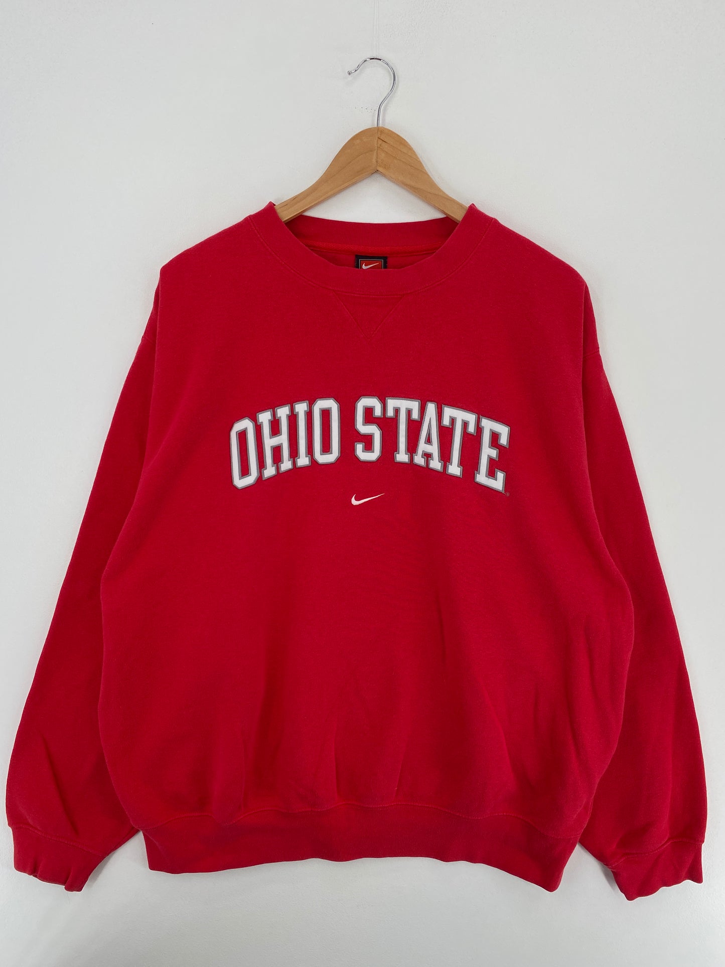 00' NIKE OHIO STATE Size L Vintage College Sweat-Shirt / A4836