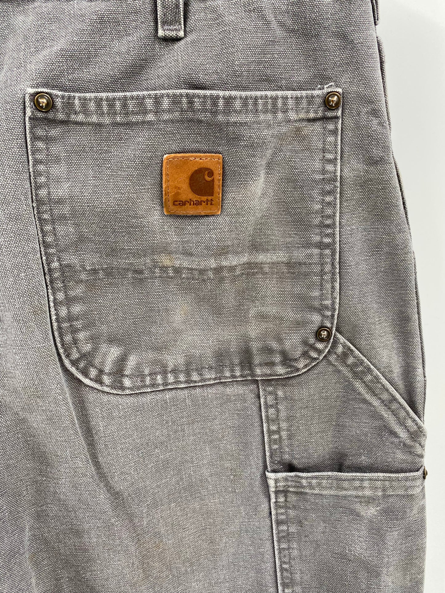 Vintage CARHARTT Size 34x32 Double Knee Duck Pants / K6522