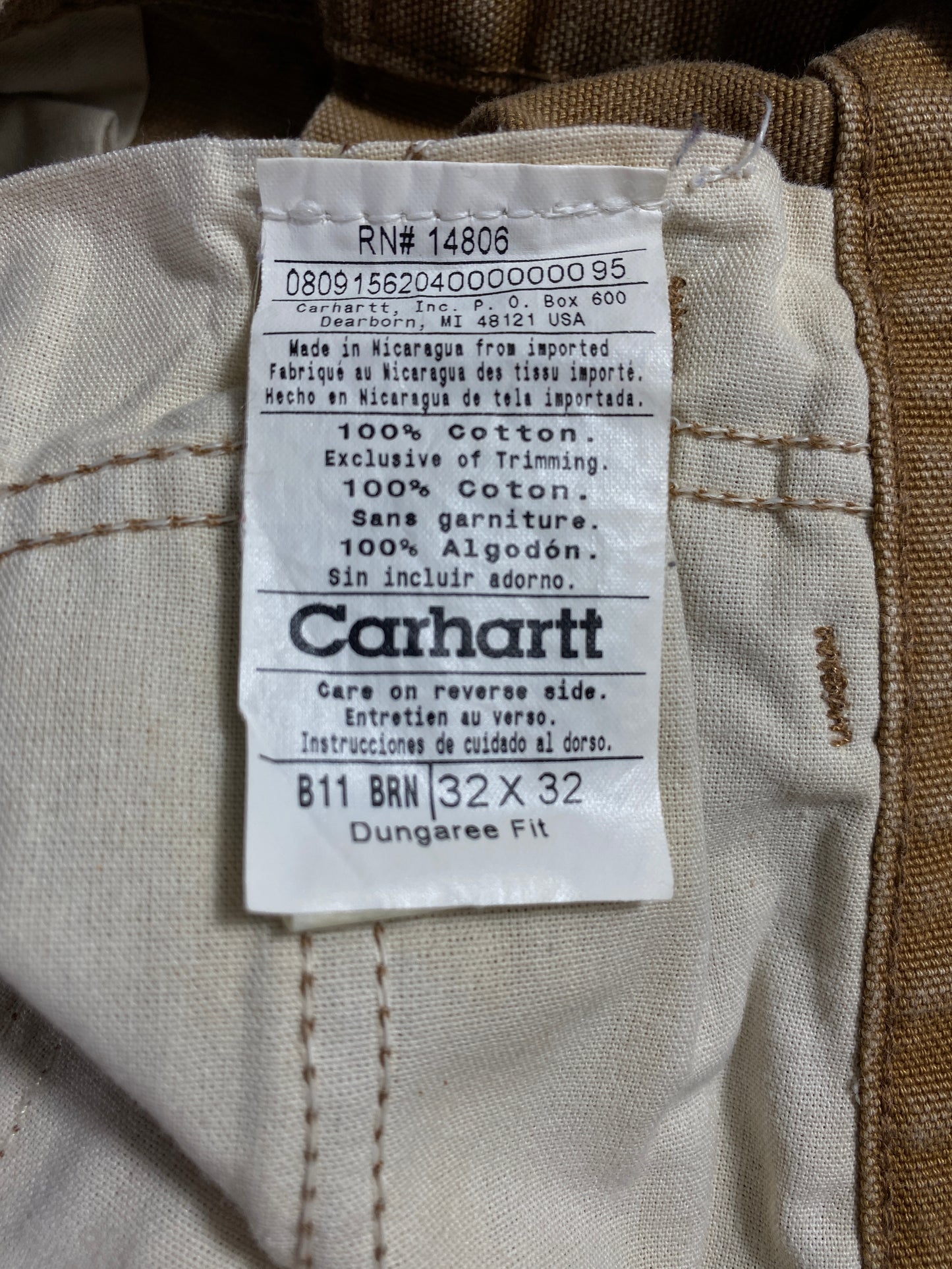 .Vintage CARHARTT Size W32xL32 Vintage Duck Pants / A4405