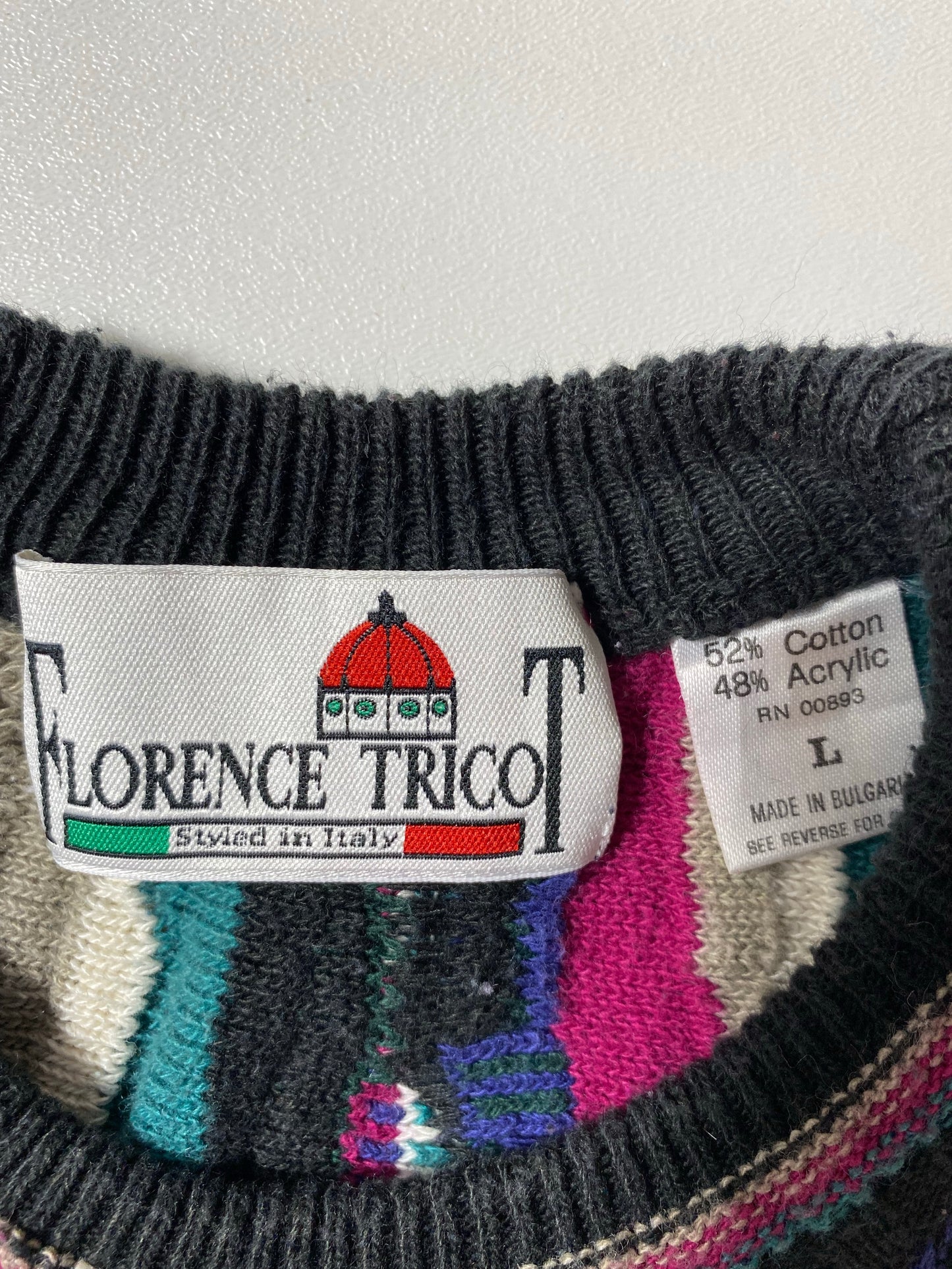 Vintage 3D COOGI- Style Size L Knit Sweater / K4223